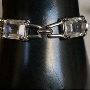 Gorgeous vintage Swarovski rectangle crystal bracelet